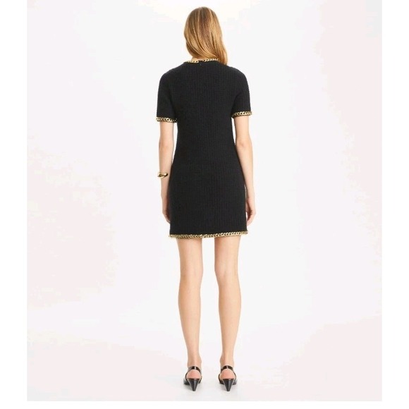 Tory Burch Formal Black Wool Dress Size XL - Picture 4 of 13